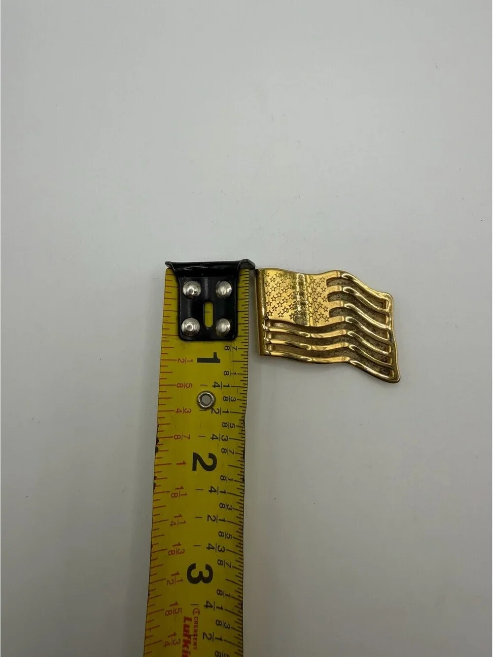 Vintage Avon Money Clip American Flag Gold Tone Money Clip